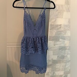 Periwinkle self portrait blue lace dress Size 2